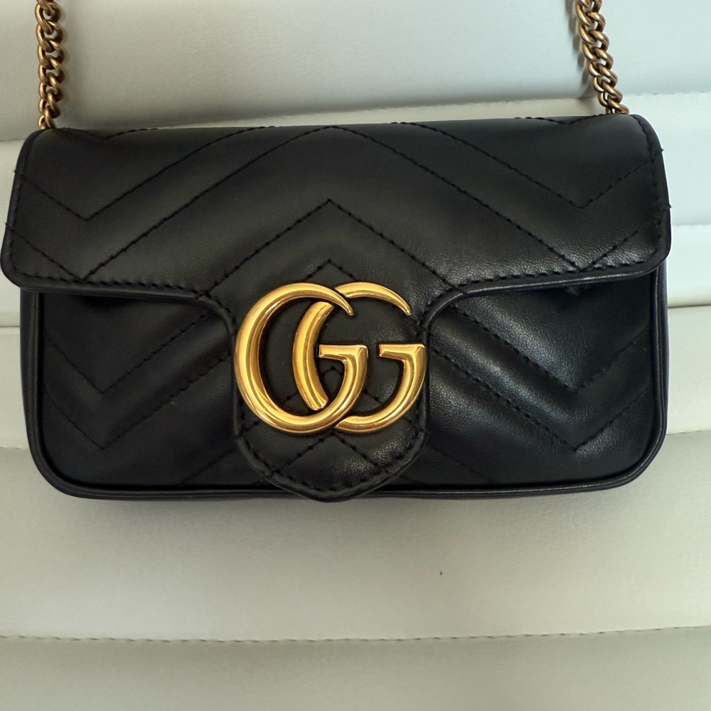 Black Leather Crossbody Bag